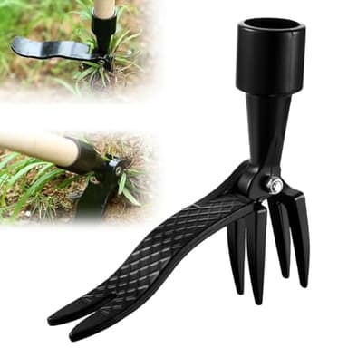 Atuoxing Extractor de Malas Hierbas, Quita Hierbas Malas Manual, Stand Up Weed Puller, Weeding Head Tool, Extractor Malas Hierbas para Césped, Patios y Jardines
