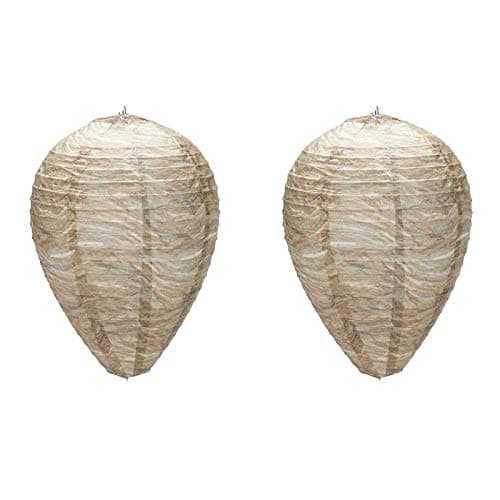 Falso Nido Artificiale de Abejas Linterna de Avispa Nido de Avispa Repelente de Avispas No Tóxico Protección de Avispas Farol Decorativo Nido de Avispas Señuelo para el Jardín Exterior y la Piscina