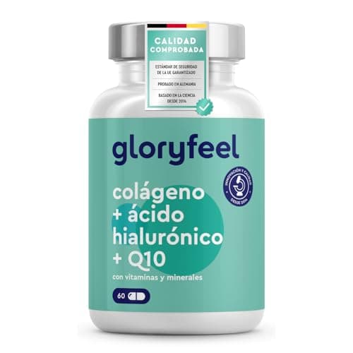Colágeno Marino Hidrolizado + Ácido hialurónico + Magnesio + CoQ10 + Zinc + Vitaminas A, C, D y B12 - Articulaciones Fuertes, Piel Tersa y Energía - Probado en laboratorio
