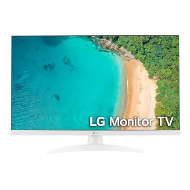 LG 27TQ615S-WZ - Monitor TV, 27 Pulgadas, Panel IPS, FHD, DVB-T2 (H.265), 16:9, webOS22, Compatible Stadia,1920x1080, 60 Hz, Blanco