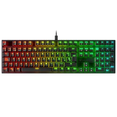 Oversteel - KOVAR Teclado Gaming USB, Retroiluminación RGB, Switch Mecánico Outemu Blue, Anti-Ghosting, Layout Español PC/MAC/Android