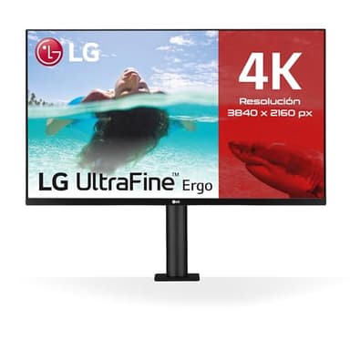 LG 32UN880P-B - Monitor Ultrafine 32", 4K UHD, IPS: 3840 x 2160p, HDR10, 16:9, 60Hz, Pantalla Ergo, Negro
