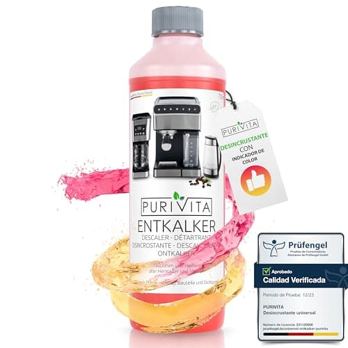PURIVITA - Universal Descalcificador Cafetera - Antical Cafetera y mucho más - Decalcificador para todas las marcas de primera calidad (1 x 750ml)