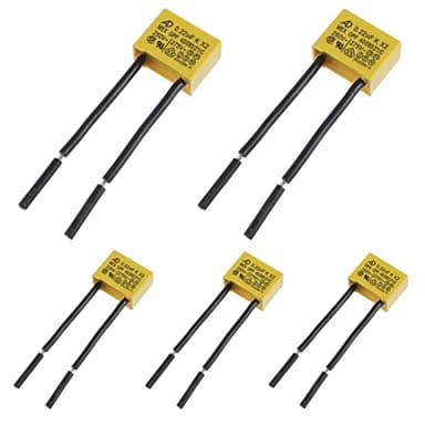 BOJACK 0.22uF 275V X2 Condensadores de Seguridad Condensadores de Supresión LED para Luces Direccionales, Lámparas LED Intermitentes y Sin Emisión (Paquete de 5 Piezas)