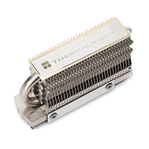 Thermalright HR-09 2280 SSD Disipador de calor, disipador de calor de doble cara, con almohadilla térmica de silicona para PC y computadora M.2 SSD