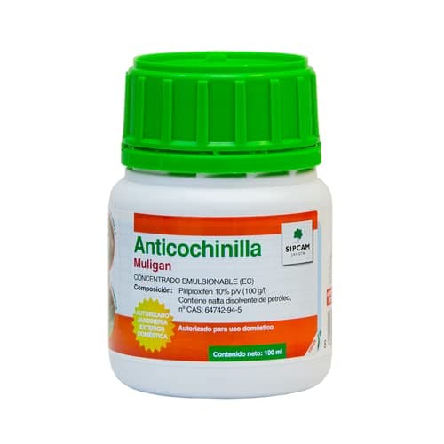 SIPCAM ANTICOCHINILLA, uso domestico, PIRIPROXIFEN 10%, (JED), para Insectos, 100 ml.