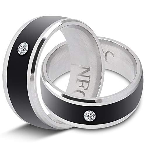 Dispositivo Usable Mágico Multifuncional de NFC Smart Ring para el Teléfono, Prenda Impermeable (Talla 9)