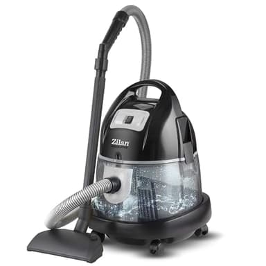 Zilan - Aspirador con filtro de agua, aspiradora de agua, sin bolsa, clase de eficiencia energética A H20, potencia de succión 2000 W, para alérgicos