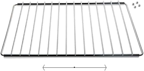 Anakel Home Rejilla de Horno Acero Inoxidable Extensible, Bandeja de Horno Universal | 32 x 37 cm hasta 65 cm, Tornillos Incluidos