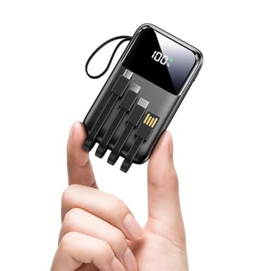 Power Bank, 22,5 W 15000 mAh Mini Powerbank, Carga Rápida PD QC3.0 USB C Cargador Portátil Batería (6 Output & 3 Input), Cargador Portátil Puerto para iPhone, Samsung, Huawei, iPad Pro