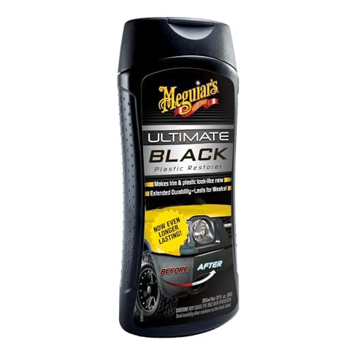 Meguiar's G15812EU Ultimate Black Plastic Restorer - Restaurador de Plásticos, 355 ml.