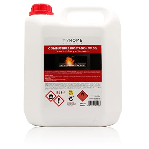 Bioetanol 99,5% Origen Vegetal 5 litros Myhome. Sin olor ni humo, para estufas y chimeneas