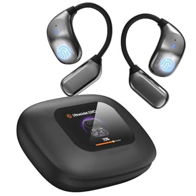 MTOXW Auriculares Traductores, 3 en 1 AI Auriculares de Traducción Simultáneo en tiempo real 135 idiomas con APP, Auriculares Bluetooth Oído abierto con Pantalla táctil para viajes, reuniones