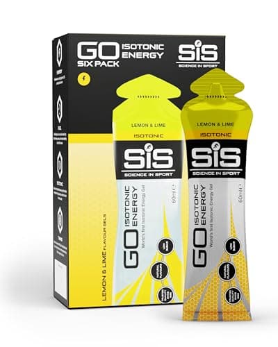 Science in Sport GO Isotonic Energy Gel 6x60ml Lima-limón, Vegano - Formulación isotónica con 22g de carbohidratos, Alternativa ideal a las bebidas isotónicas