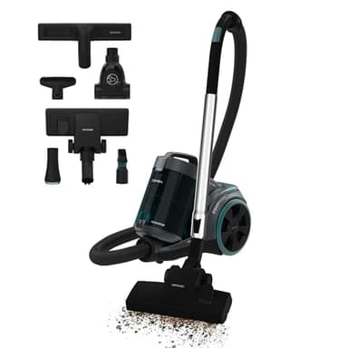 Cecotec Aspiradora con Cable sin Bolsa de Trineo Conga Rockstar Multicyclonic XL PowerStyle. 900W, Multiciclónico sin Bolsas, Regulador de Potencia, Capacidad 3,3L, Doble Filtro HEPA, Tubo Metálico