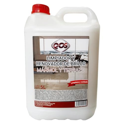Fregasuelos Renovador de Brillo para Suelos de Mármol y Terrazo. Envase 5L | Protege la Superficie con Cera para evitar Desgaste y Opacidad