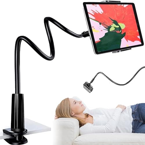 XFLYP Soporte para Teléfono Celular, Soporte Universal para Cuello de Laboratorio, Soporte de Abrazadera Ajustable 360, Soporte para Teléfono Celular Flexible, Soporte para Inteligentes (Negro)