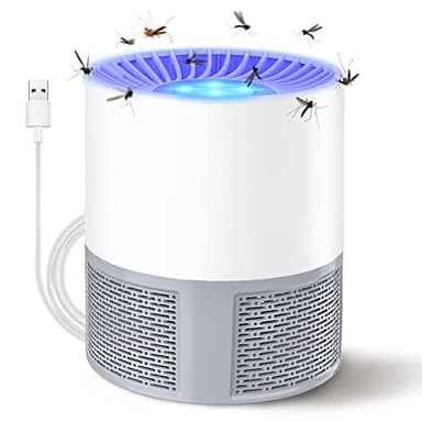 Insecticida eléctrica, USB, trampa para mosquitos, lámpara para mosquitos con luz, trampa para moscas de la fruta para cocina, interior y exterior