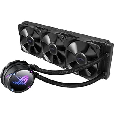 ASUS ROG Strix LC II 360 todo en uno AIO Enfriador líquido CPU radiador de 360 mm, Intel LGA1700, 115x/2066 y AMD AM4/TR4, ventiladores PWM triples de 4 pines de 120 mm