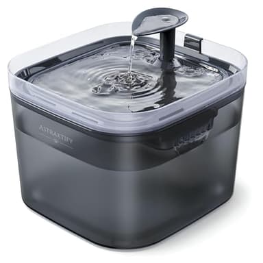 Astraktify© Fuente para Gatos - Fuente de Agua para Gatos 2,2L - Bebedero Automático - Incluye 2 Filtros de Alta Capacidad - Ultra Silenciosa - Ideal para Gatos y Perros - Edición Exclusiva en AMZ