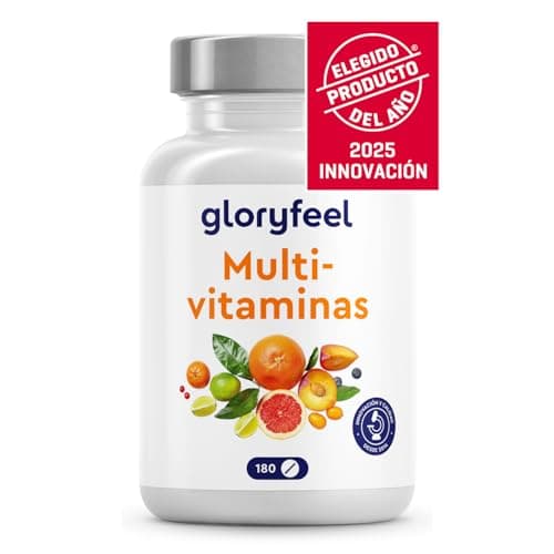Multivitaminas y Minerales - 180 Tabletas para 6 meses - Todas las Vitaminas A,B,C,D3,E, Calcio, Zinc, Selenio - Multivitaminico Activo Completo para Hombre y Mujer - Probado en laboratorio