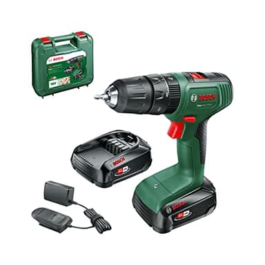 Bosch Home and Garden taladro percutor a batería EasyImpact 18V-40 (2 baterías de 2,0 Ah, sistema de 18 V, en maletín de transporte)