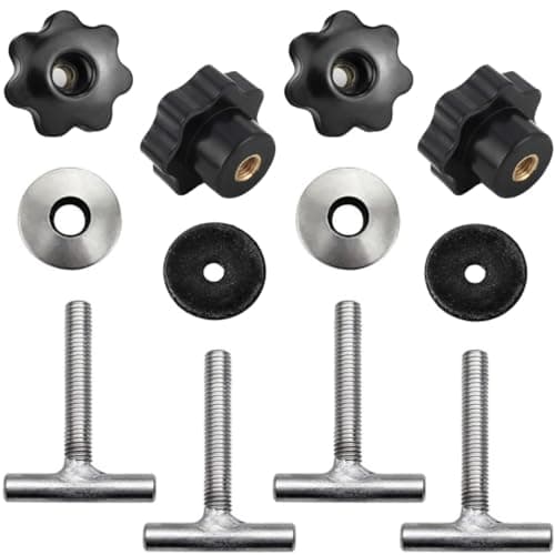 Twowinds - Kit Sujeción Carga al Riel 7h5883084c Compatible con VW T5, T6 Multivan Transporter California - Anclaje Rail Interior - Tornillo Fijación Mueble, Frigo, Potty (lote de 4)