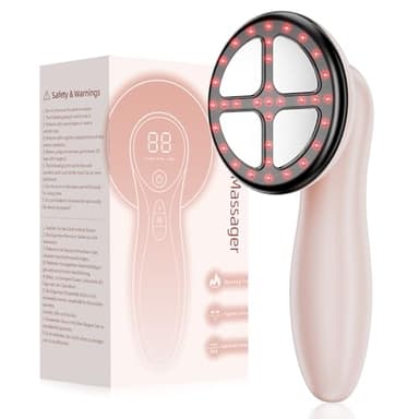 Masajeador Anticelulítico Profesional, Masajeador Eléctrico Portátil para Vientre, Cintura, Brazos, Piernas, Glúteos (Oro Rosa)