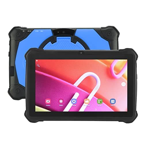 Android 10 Tablet PC, 7 Pulgadas 1080P IPS HD Kids Tablet, 4GB RAM 32GB ROM, MT6592 8 Core CPU, Ranura para Tarjeta SIM, WiFi de Doble Banda, Bluetooth 5.0, Enchufe de la UE(Azul)