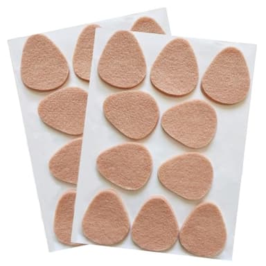 20 almohadillas metatarsianas de fieltro para mujeres y hombres, almohadillas adhesivas para antepié, almohadillas para el antepié, almohadillas de pie para soporte del antepié y la suela, neuroma de