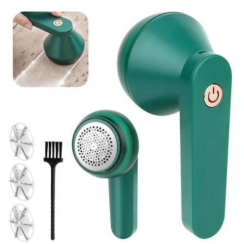 Quitapelusas Electrico,Maquina Quitar Bolitas Ropa, Portátil Quita Pelusas para Ropa, Carga por USB,Removedor de Borbotos Rápida y Eficaz para Ropa, Manta, Calcetines-Verde (Verde)