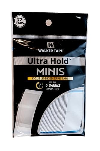 Walker's Ultra Hold Minis Adhesive Tape Strips 72 Pack - Lace Wigs & Toupees