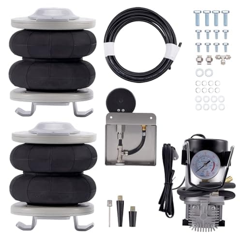 maXpeedingrods 2 x Suspensión neumática trasera + kit de compresor de 12 V para Fiat Ducato 1994-2024 4000 kg