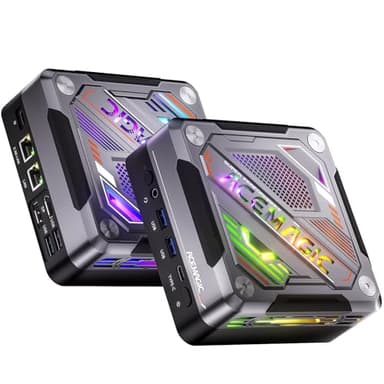 ACEMAGIC AM18 Mini PC Gaming, AMD Ryzen 7 8845HS (8C/16T, hasta 5,1 GHz), Mini Ordenadores de Sobremesa 32GB DDR5 1024GB M.2 2280 PCle 4.0x4 SSD,AMD Radeon™ 780M|2,5 G LAN| 8K UHD |para Juegos