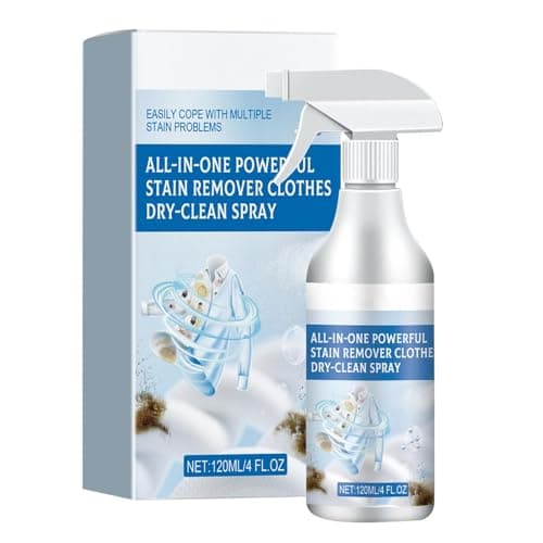 Quitamanchas para ropa - Spray quitamanchas para ropa sin lavar | Potente spray de limpieza quitamanchas para ropa todo en 1 para eliminar manchas rebeldes, manchas de aceite y puntos negross
