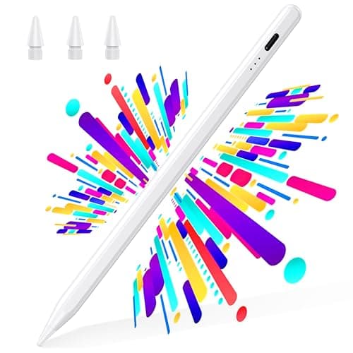 BAZO Lápiz para iPad 2018-2025 - Carga Rápida, Detección de Inclinación, Rechazo de Palma-Stylus Pencil para Apple Pencil con iPad 11/10/9/8/7/6/A16, Pro 3/4/5/6/M4, Air 3/4/5/M2/M3, Mini 5/6 para Pad