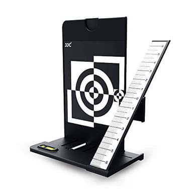 JJC Herramienta de Calibración de Objetivo 2-en-1 con Tarjeta de Calibración Fotográfica para Canon Nikon Sony Pentax Olympus etc. Cámaras Profesionales