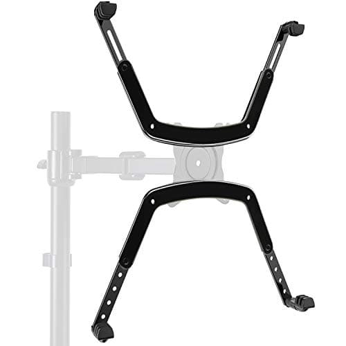 HUANUO - Kit de Montaje de Brazo para Pantalla LCD LED OLED de 17" - 27" sin Agujeros VESA - Soportes de Monitor existentes con Placa VESA de 75 mm