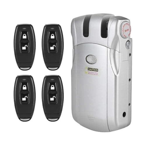 Cerradura electrónica de bloqueo inteligente, WAFU Wireless Invisible sin llave electrónica con mando a distancia Home Smart Remote Control Door Lock