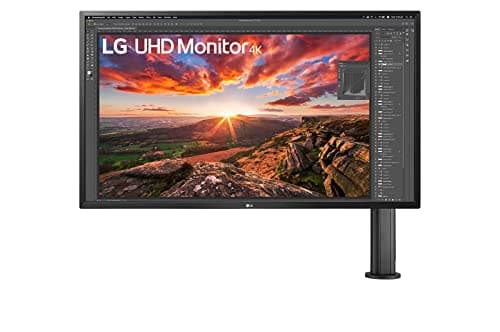 LG 32UK580-B - Monitor 4K UHD Ergo 32 pulgadas, Panel IPS: 3840x2160, 16:9, 300cd/m², 3000:1, DCI-P3 >95%, 60Hz, AMD FreeSync, SuperResolution+, Dynamic Action Sync (DAS), Color Negro