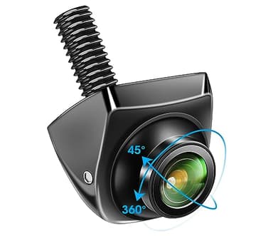 Jansite Camara Marcha Atras Coche, Ajustable AHD 720P Cámara Trasera 170°Ángulo Ancho Universal, Visión Nocturna 12V-24V
