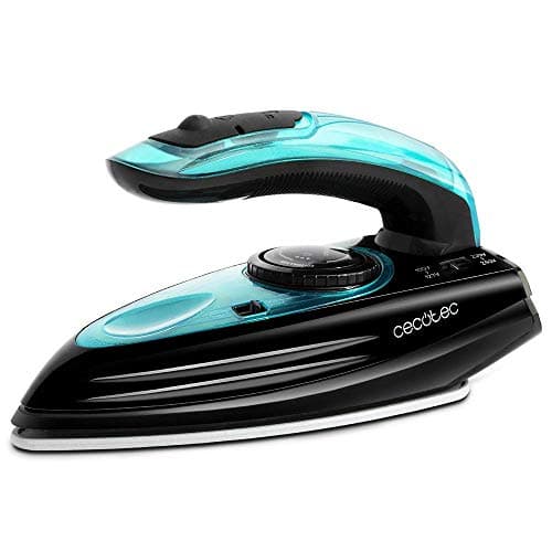 Cecotec Plancha de Viaje GoForce 8000 Folding Titanium. Potencia 1200 W, Golpe de Vapor 53g/min, Suela TitaniumSlide, Control de Temperatura y Tejidos