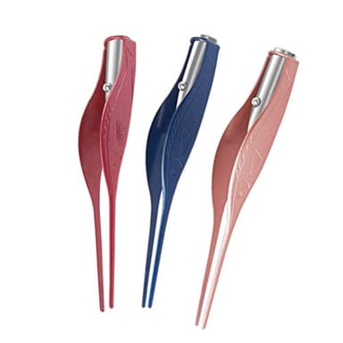 SUPVOX Herramienta de limpiador de cera de oído de acero inoxidable pinza de oreja de pinza de oreja LED (color aleatorio)