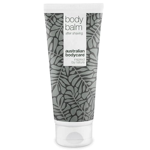 Body Balm de Australian Bodycare, para hombres y mujeres, 200 ml | Loción para después de afeitar, contra pelos encarnados y sarpullido del afeitado | Alivio inmediato después del afeitado