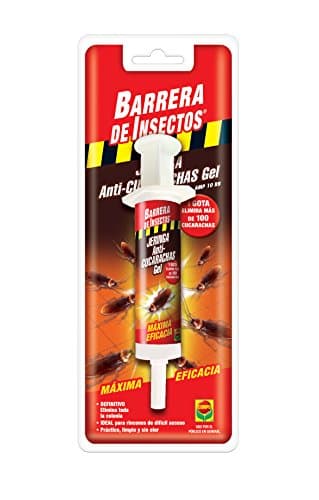 COMPO Barrera de Insectos Jeringa Anti-cucarachas, 1 Gota elimina más de 100 cucarchas, Máxima eficacia, Gel 10gr
