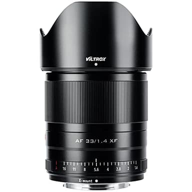VILTROX - Lente de enfoque fijo para Fujifilm Fuji X-Mount X-T3 X-T2 X-H1 X20 X-T30 X-T20 (33 mm)