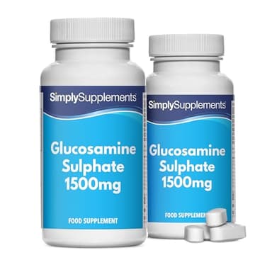 Sulfato de Glucosamina 1500mg - ¡Bote para 4 meses! - 120 Comprimidos - SimplySupplements
