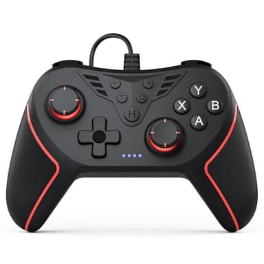 RivalPlay Mando PC, Mandos con Cable para PC(WIN 7, 8, 10, 11) con Function Mapeo, Turbo y Doble Vibración- Plug & Play
