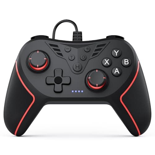 RivalPlay Mando PC, Mandos con Cable para PC(WIN 7, 8, 10, 11) con Function Mapeo, Turbo y Doble Vibración- Plug & Play