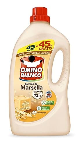 Omino Bianco Detergente Líquido Marsella 45 Dosis + 45% Gratis, 2640ml